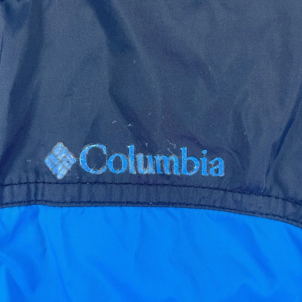 Columbia Kids Size S (8) Blue Windbreaker Jacket Hooded Full Zip Lightweight